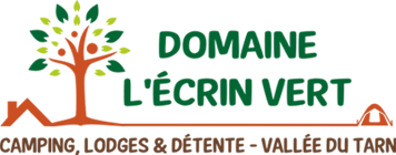 Logo of the campsite in the Tarn valley, the Écrin Vert 
